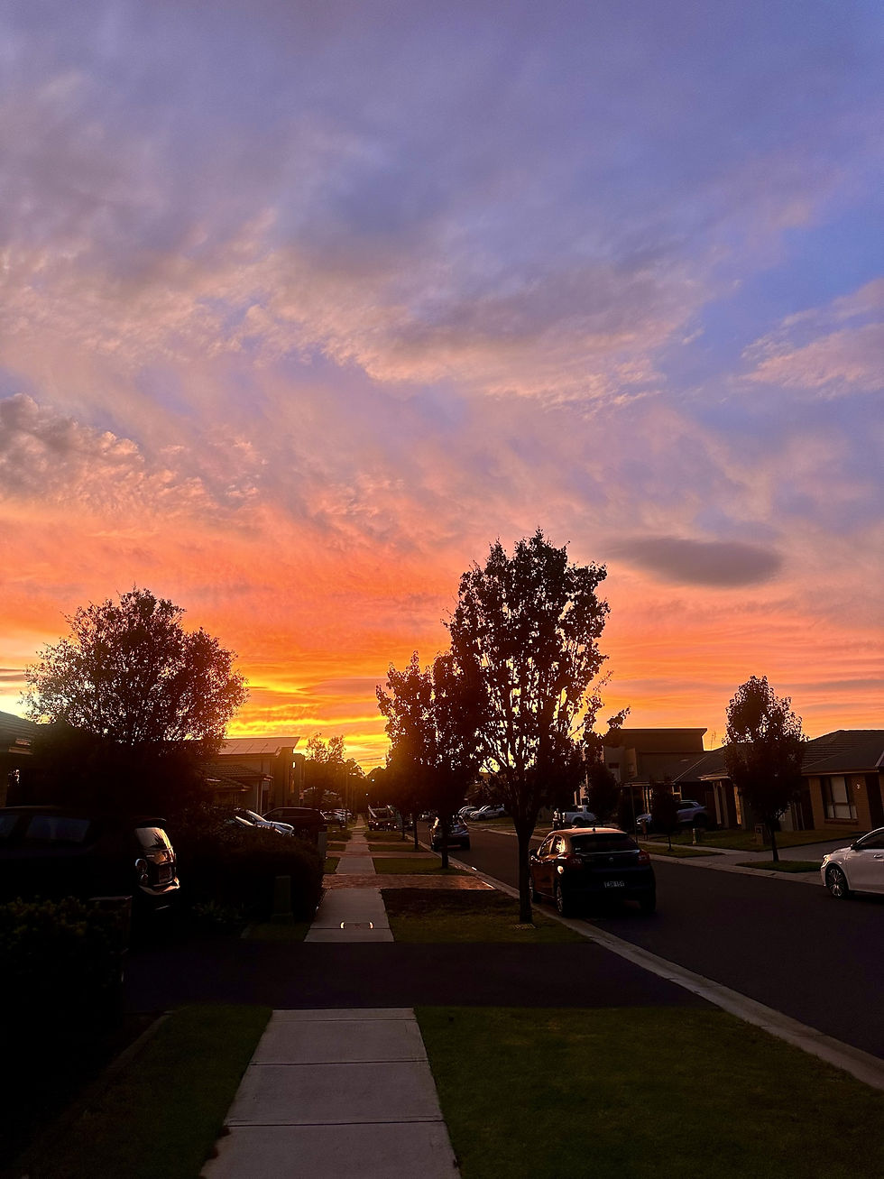 Autumn Sunrise - in Australia the sun rises in the East