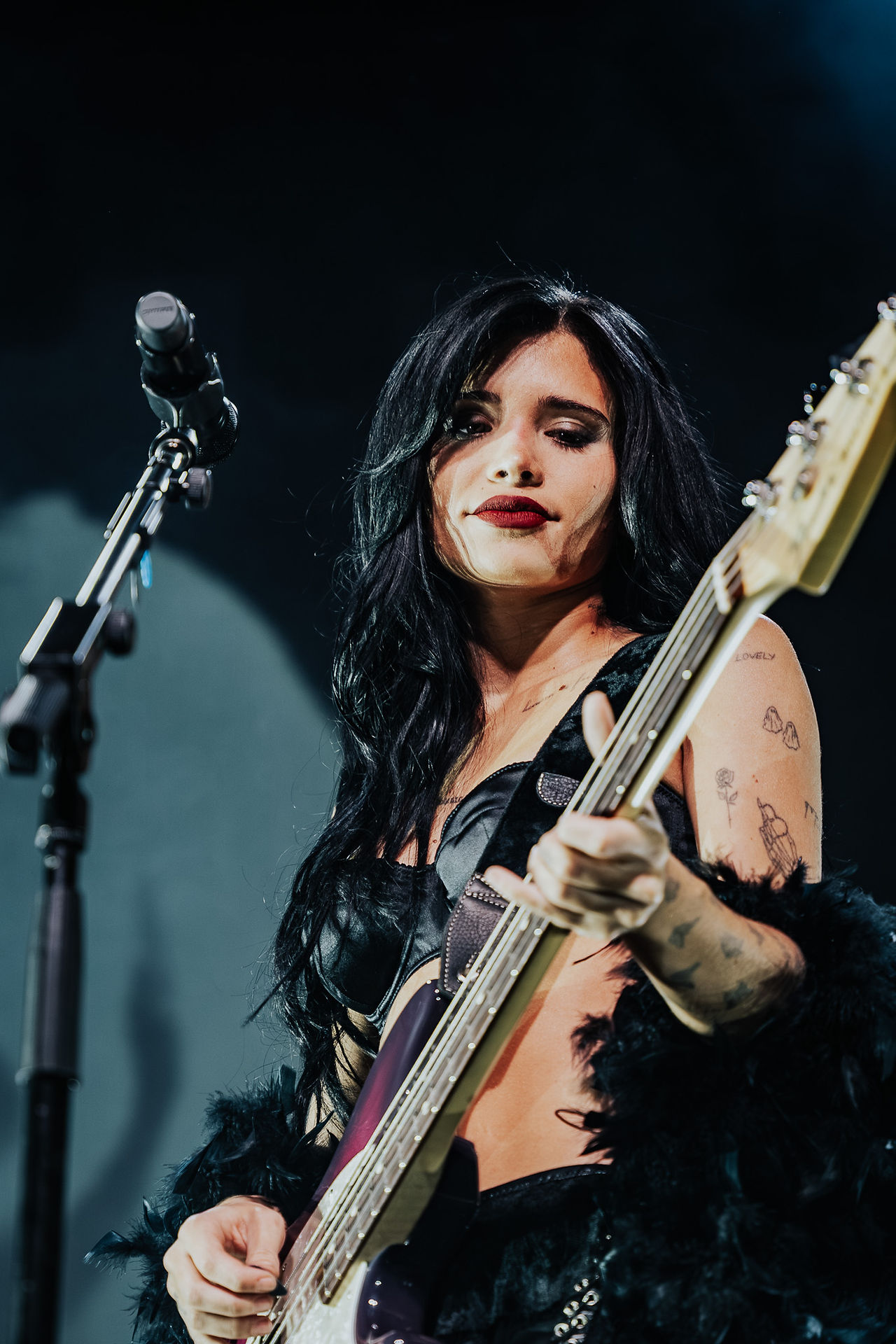 Nessa Barrett performing in Manchester