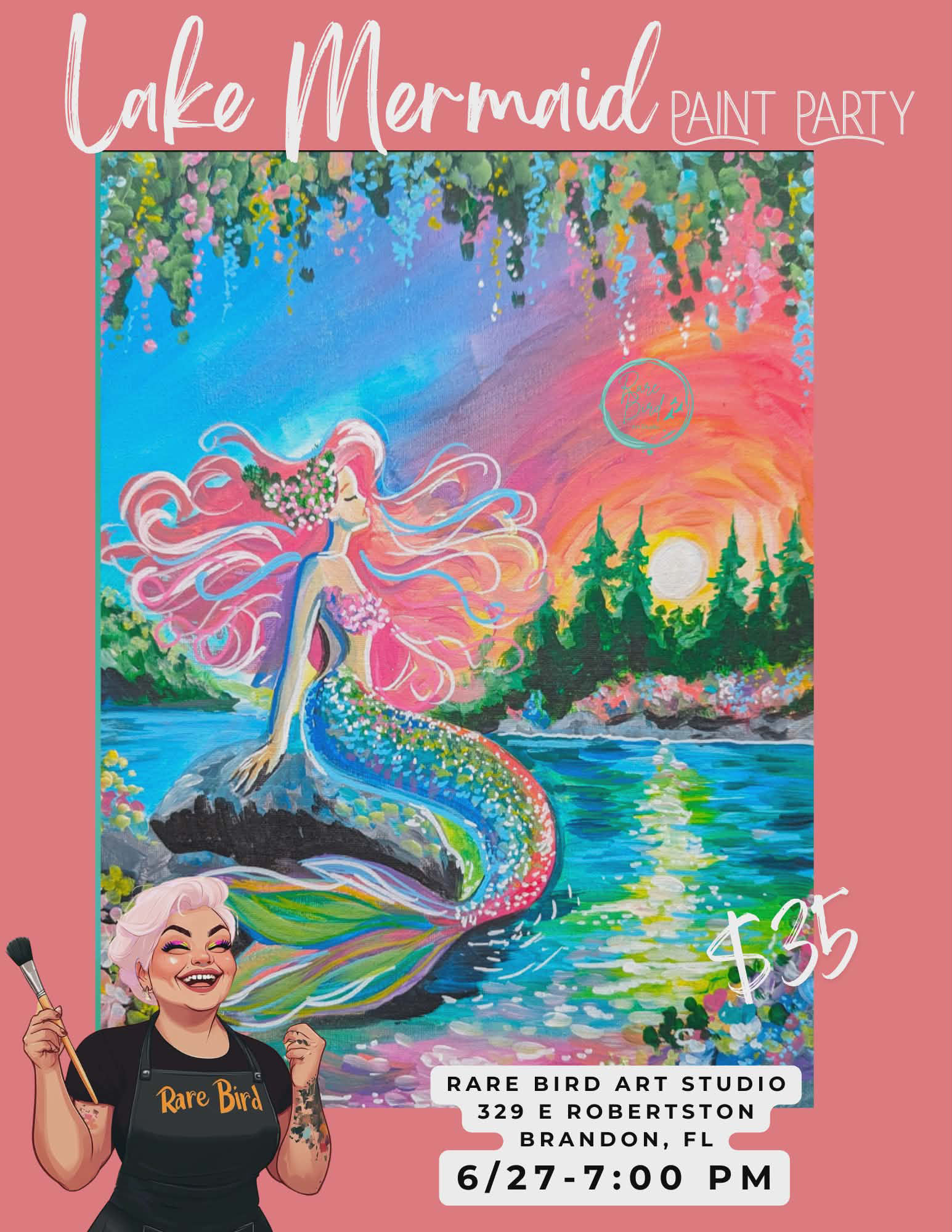 6/27 - Lake Mermaid Paint Party
