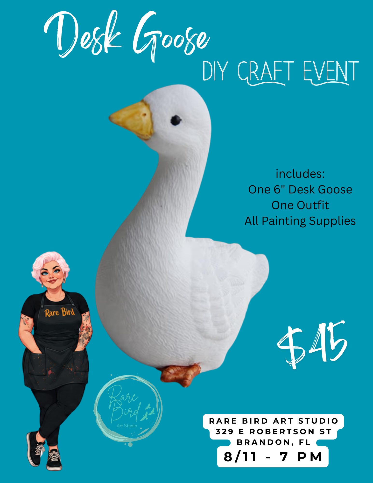 8/11 - DIY CRAFT - DESK GOOSE
