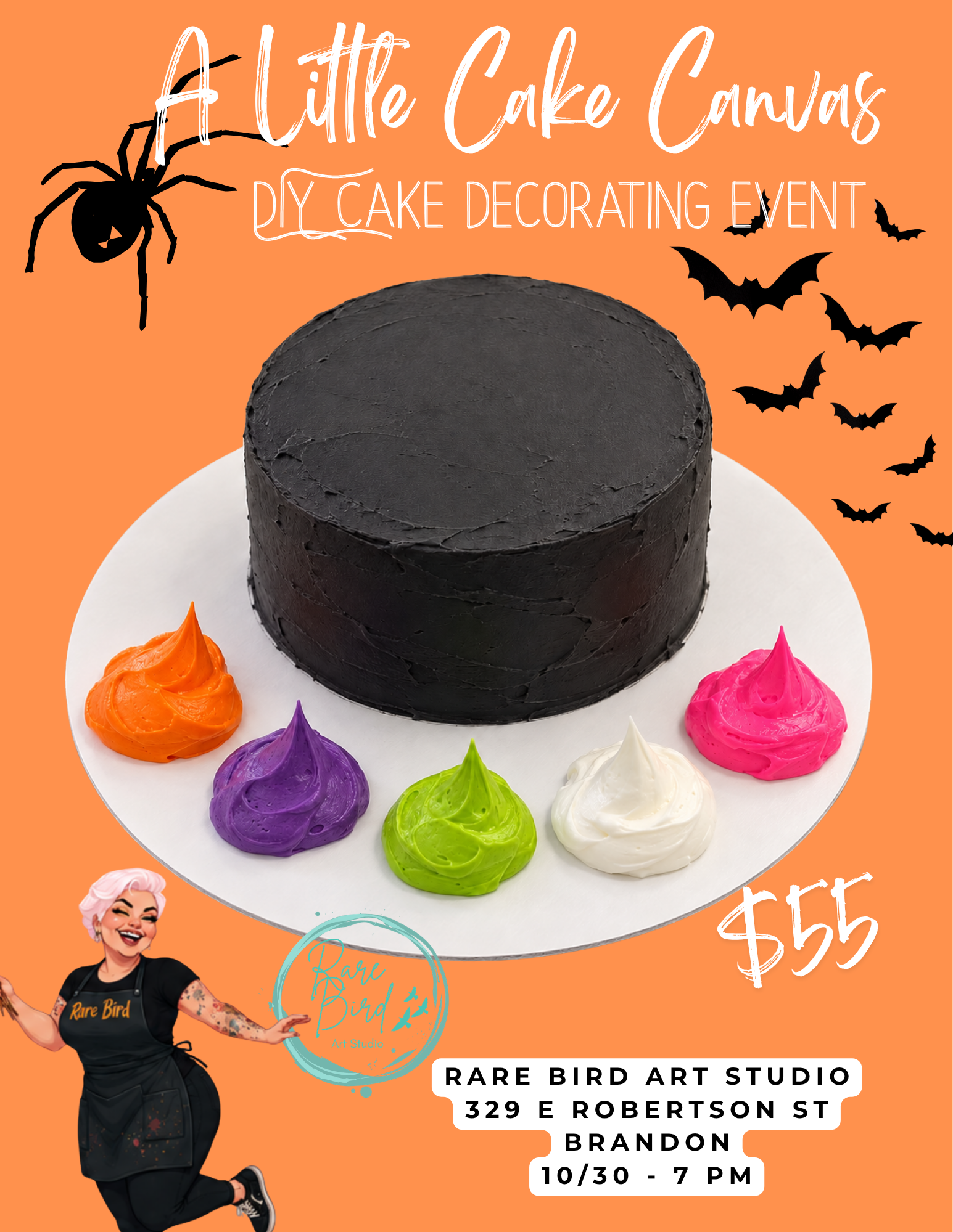 10/30 - A Little Cake Canvas - Halloween Edition