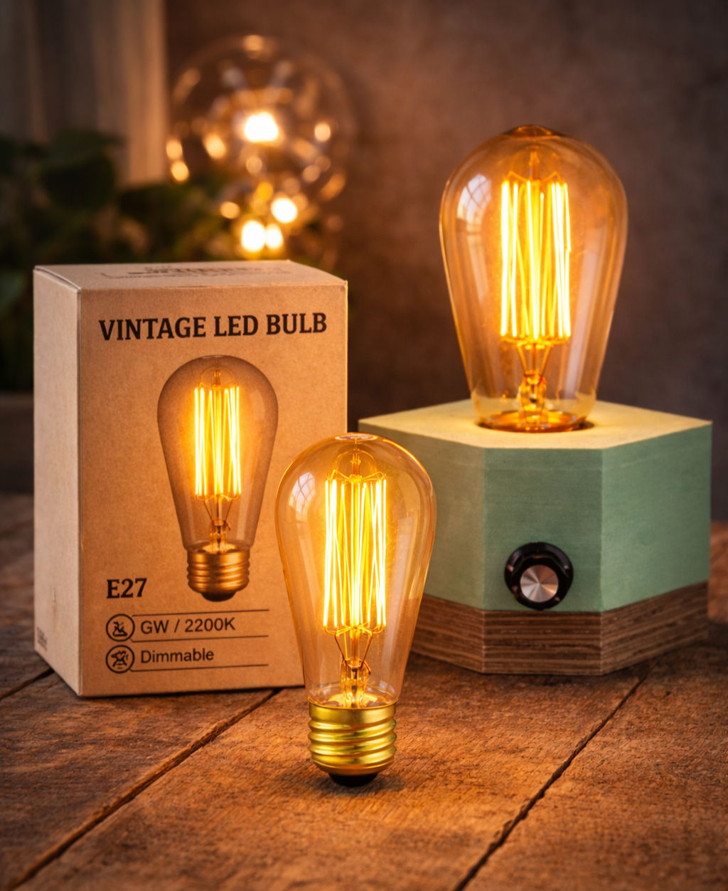 Vintage Globe Edison žárovka