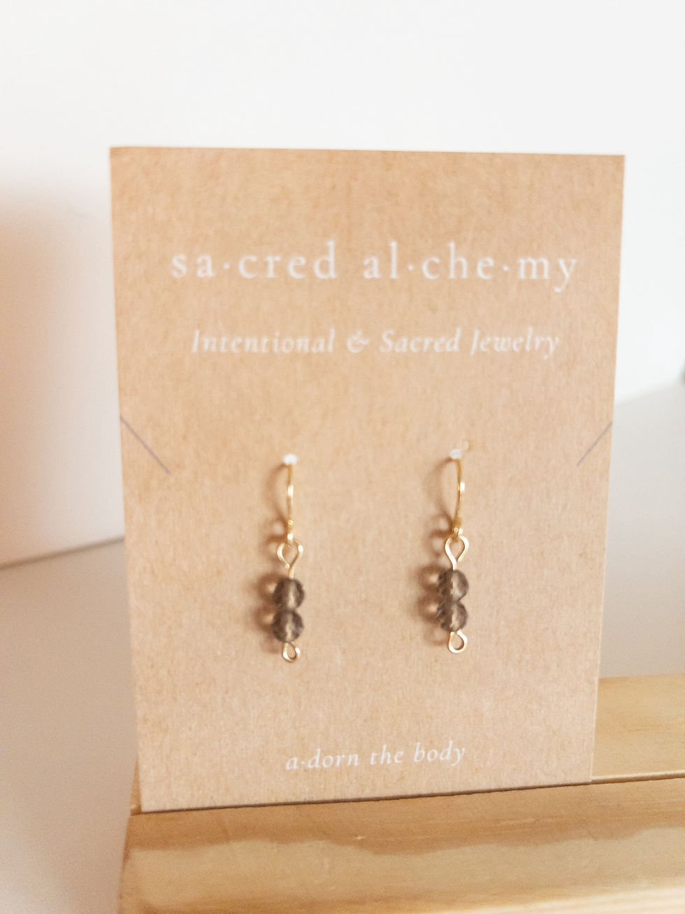 Thumbnail: CRYSTAL EARRINGS 14K Gold Plated
