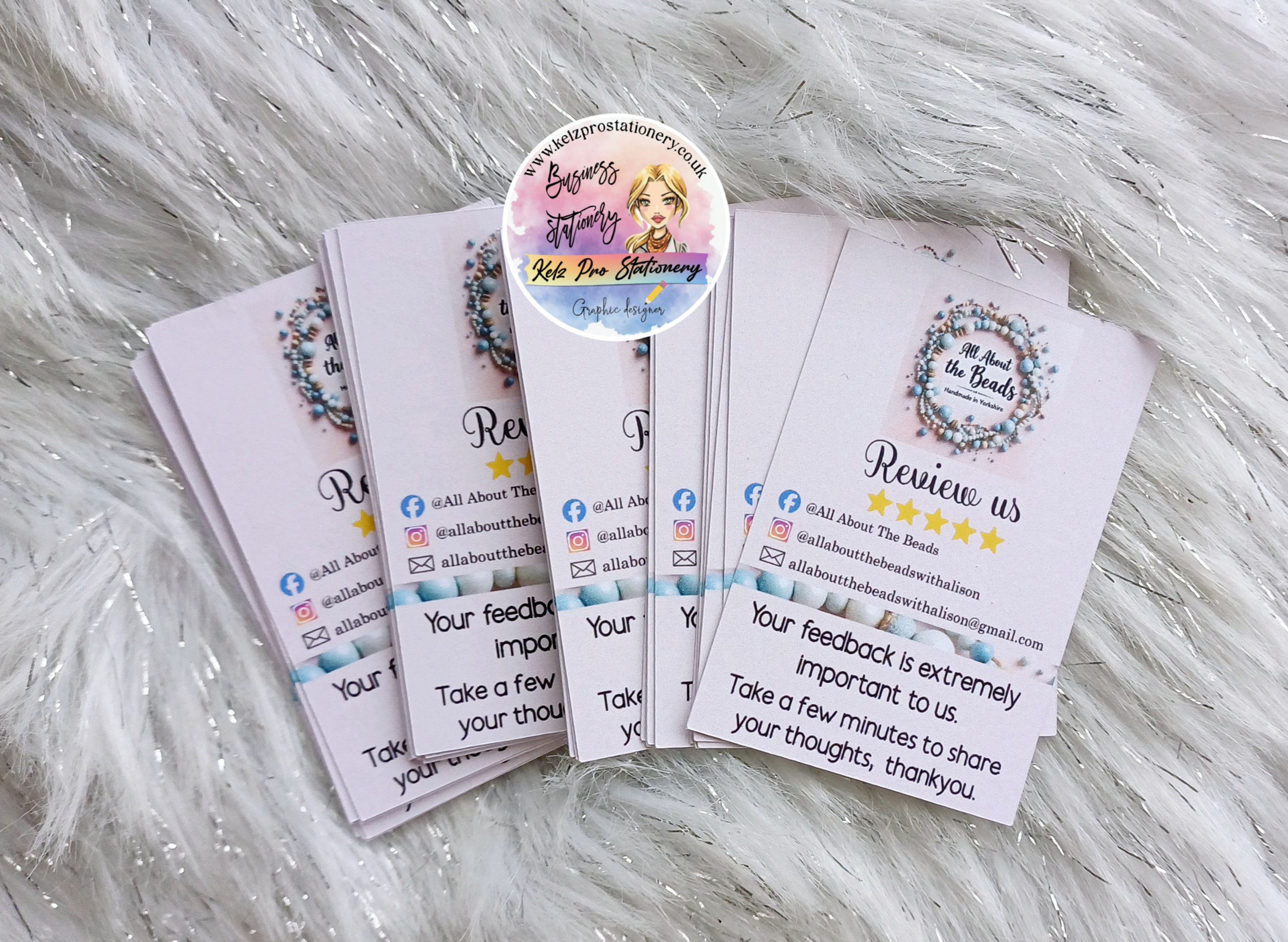 Logo review cards 