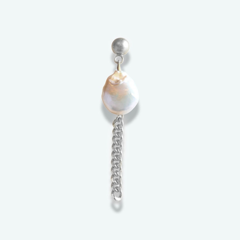 Thumbnail: Pearl chain earring