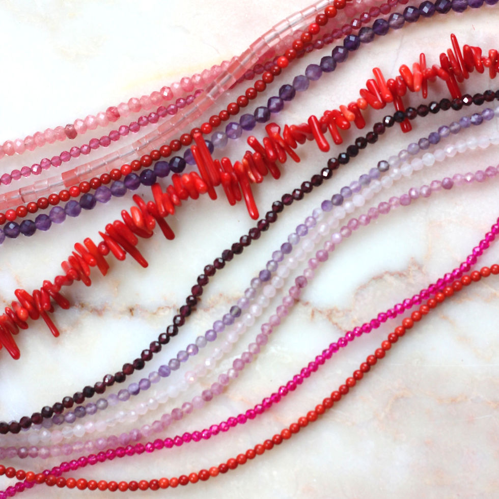Thumbnail: Light ruby necklace