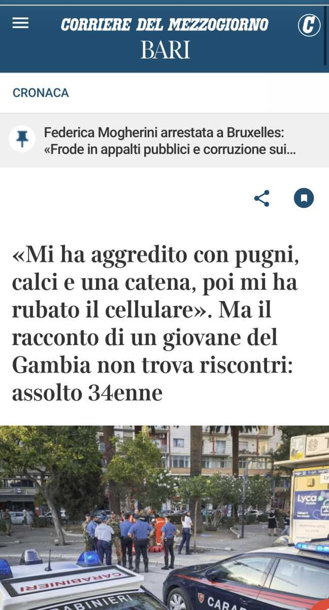 Lesioni personali: assolto per non aver commesso il fatto.