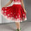 Thumbnail: EXCLUSIVE Adult Red Snowflake Circle Skirt Panel