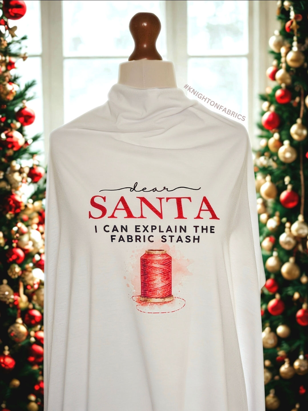 EXCLUSIVE "Santa I Can Explain The Fabric Stash" Standard Panel