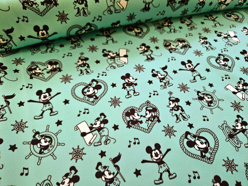 EXCLUSIVE Unofficial Steamboat Willie (Mint Green) | Knighton Fabrics