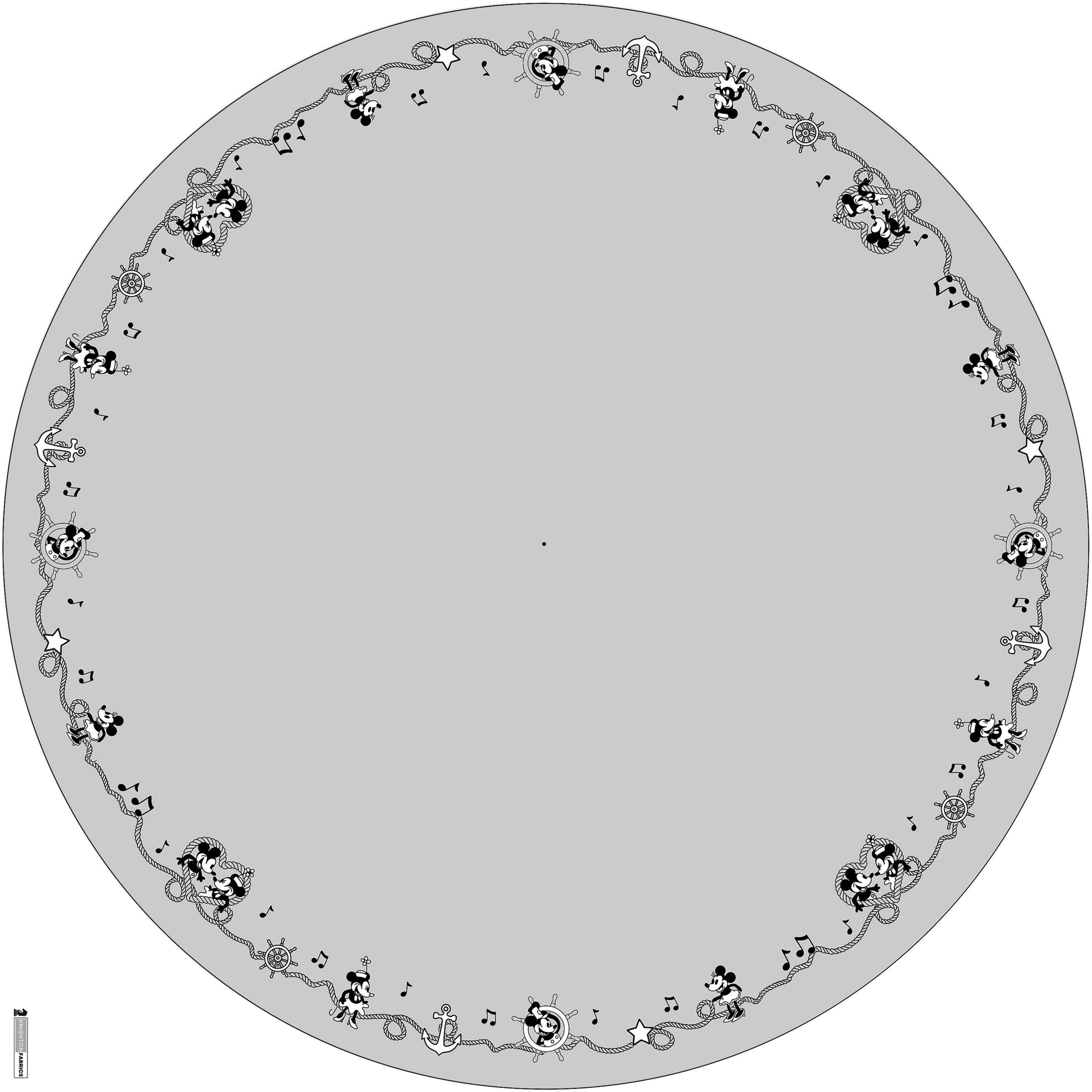 EXCLUSIVE Unofficial Steamboat Willie Adult Circle Skirt Panel