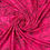 Thumbnail: 3m for £3 Floral Lines Cerise - Viscose Elastane (BD33)