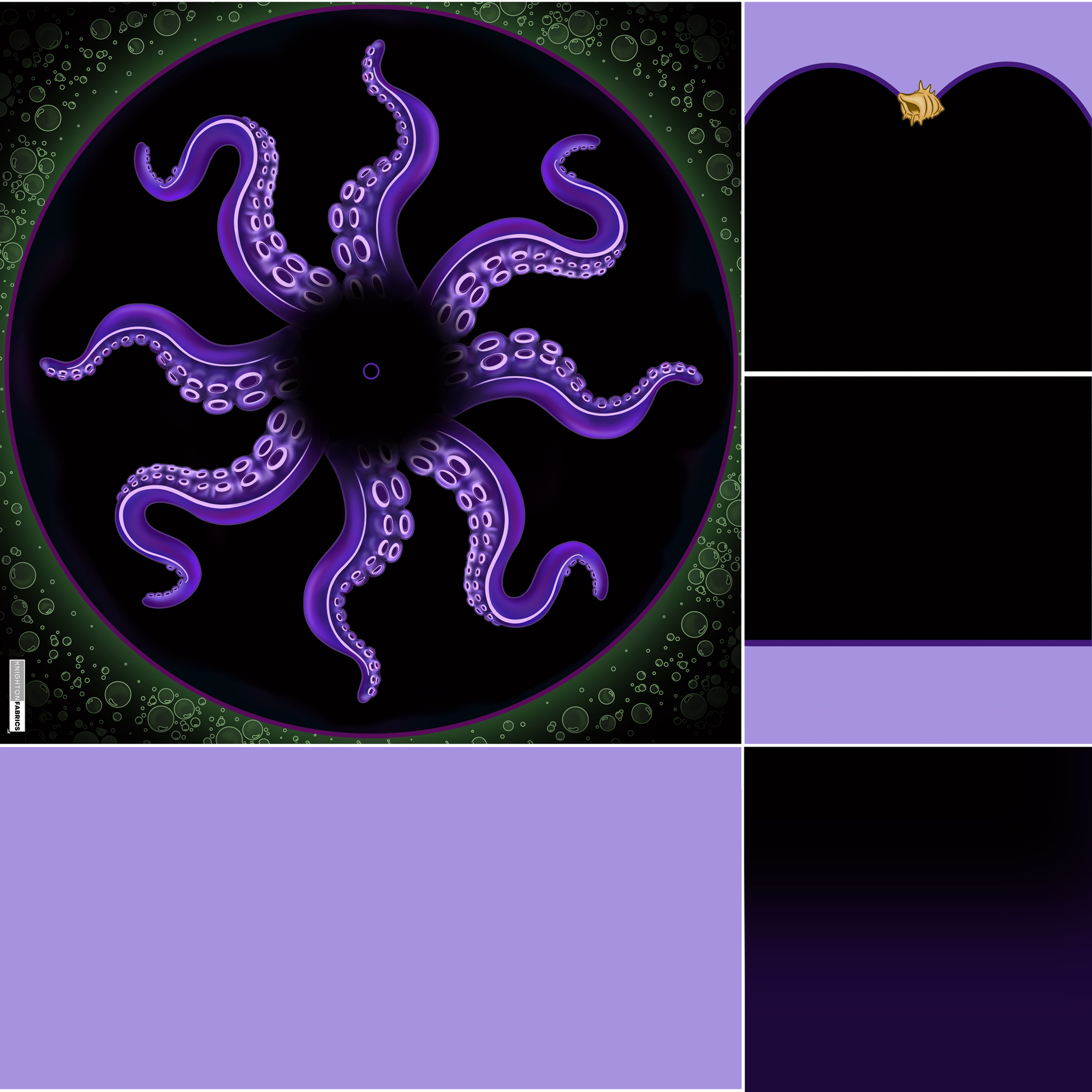 EXCLUSIVE Tentacle Sea Witch Child Circle Skirt Panel