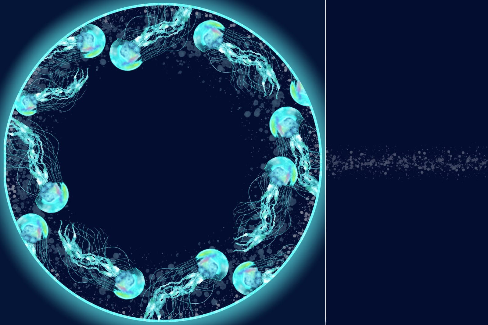 EXCLUSIVE Child Circle Skirt Panel Jellyfish