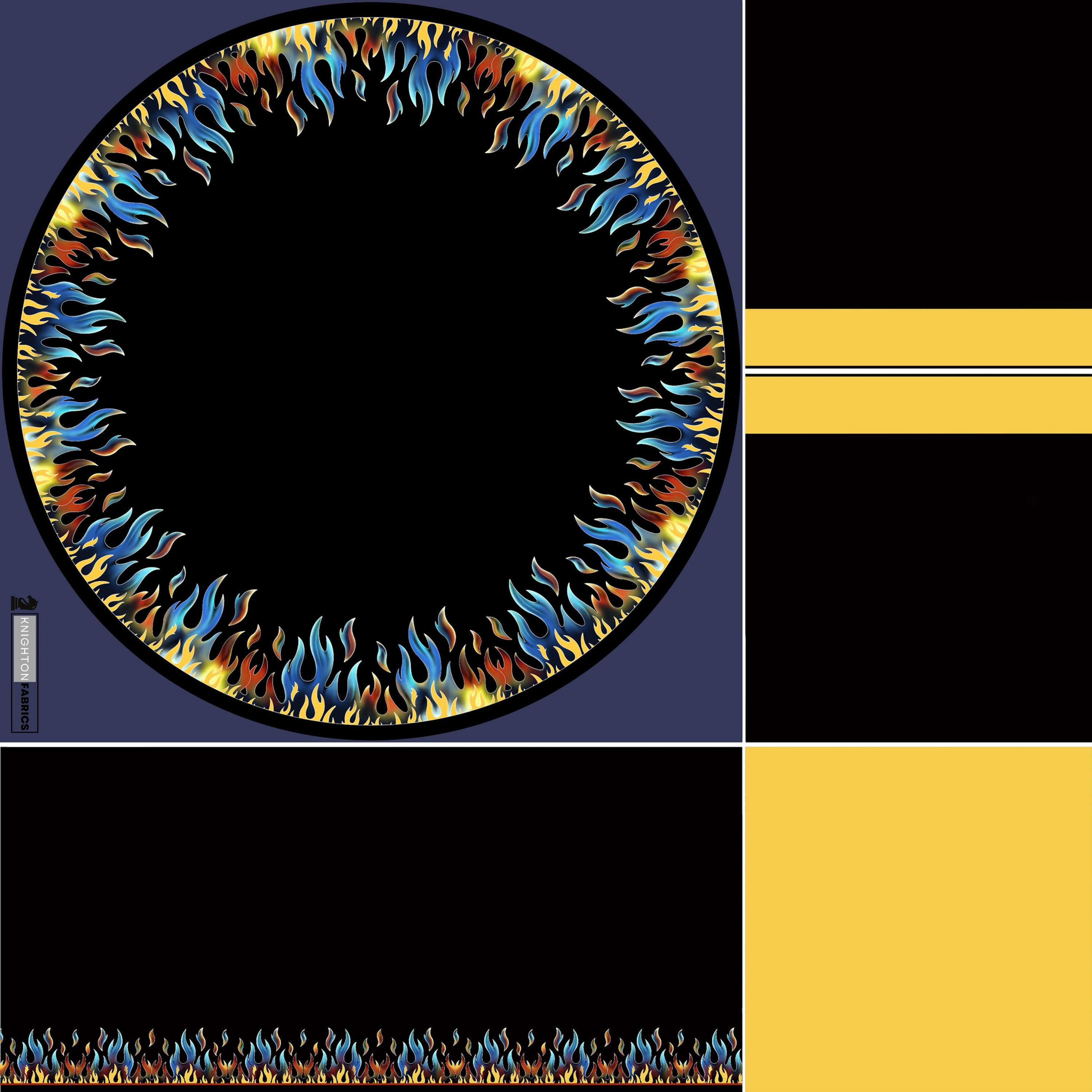 EXCLUSIVE Flamin' Awesome Child Circle Skirt Panel