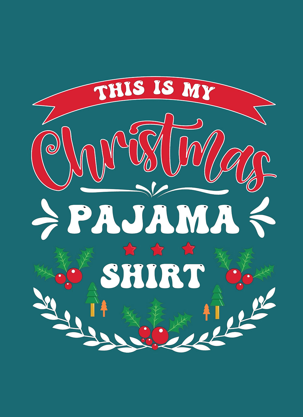 Thumbnail: “This Is My Christmas Pyjama Shirt” Christmas Child Panel (WH1161)
