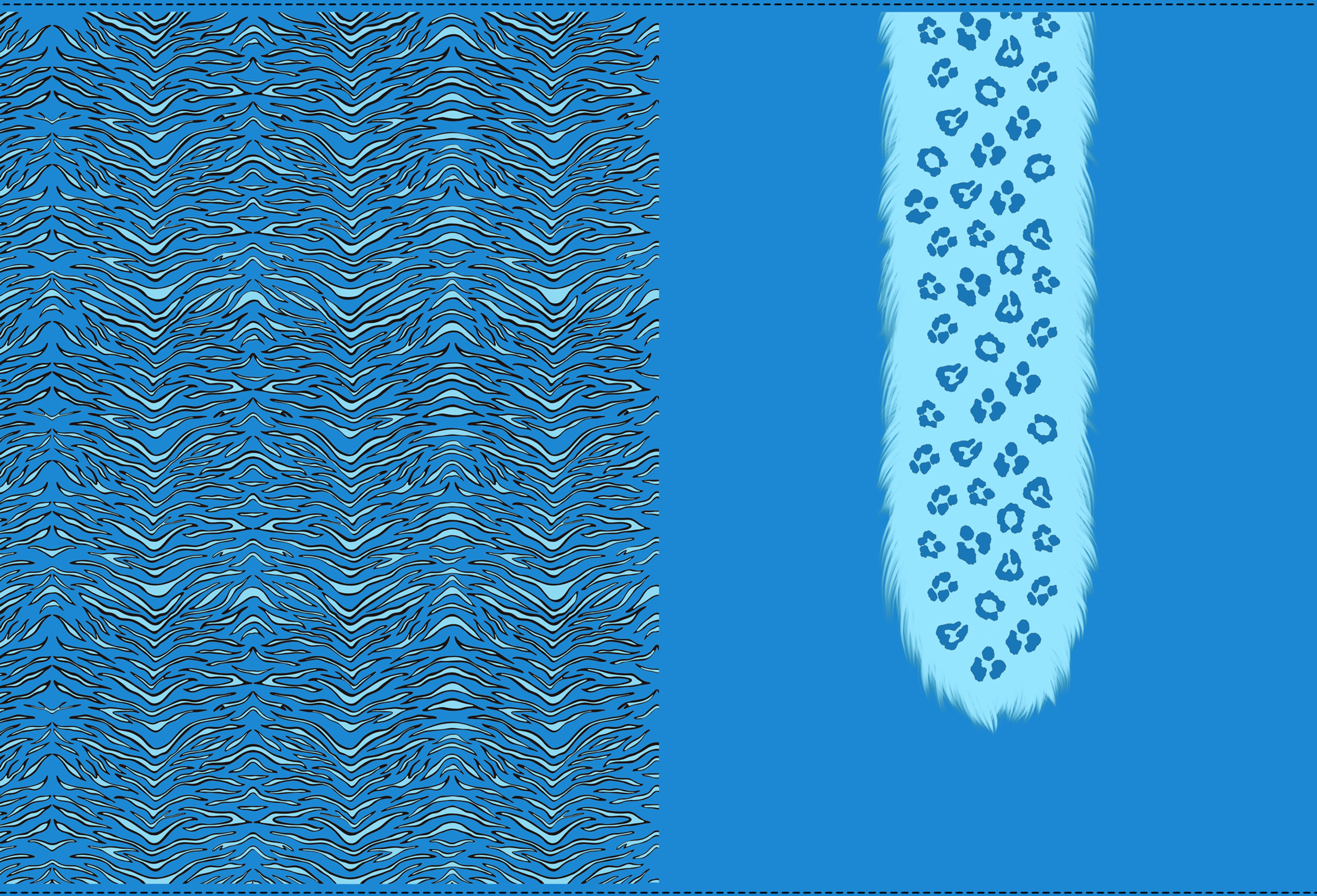 EXCLUSIVE Blue Tiger Chest Standard Panel