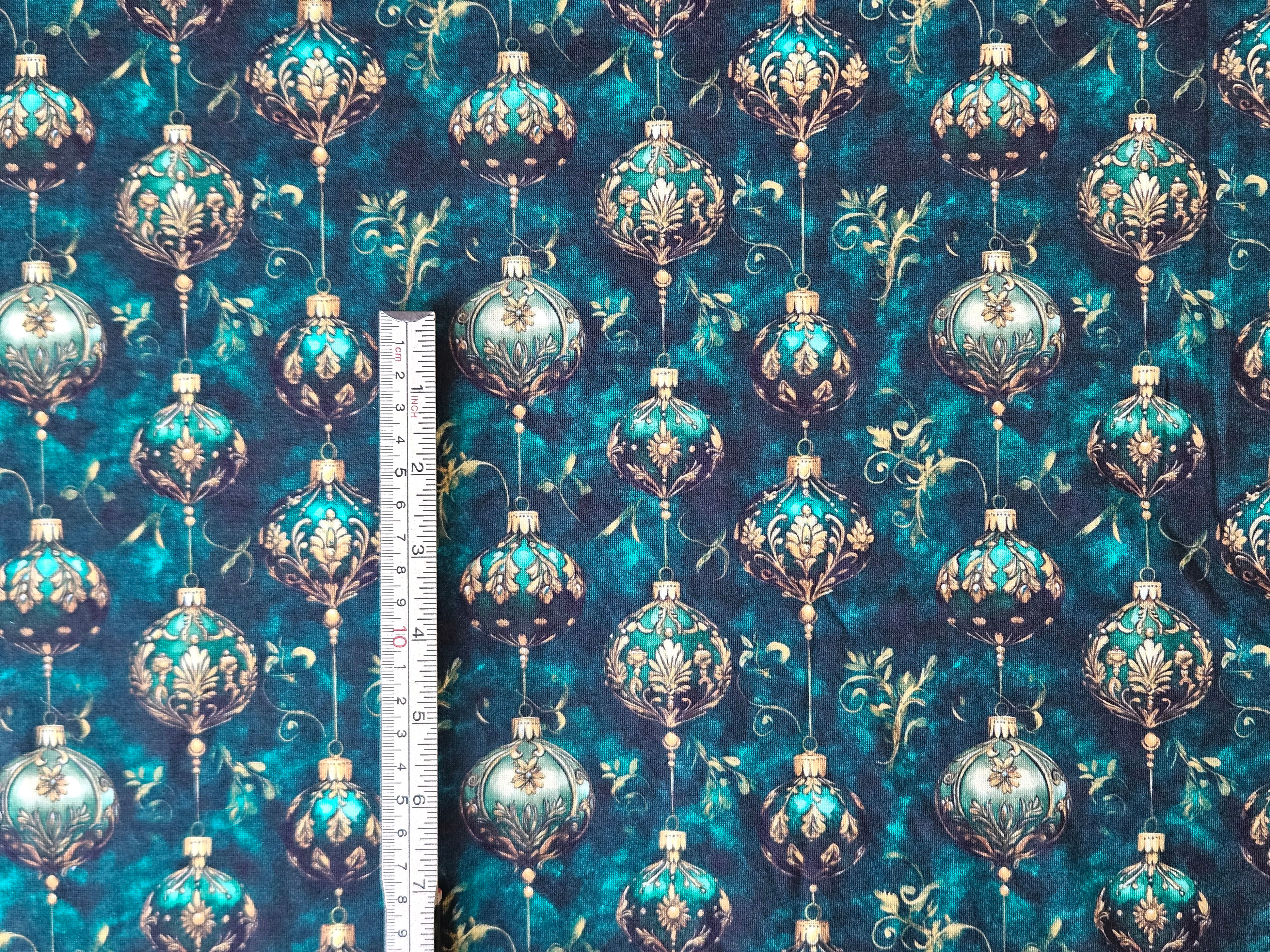 3M DEAL - Gold/Deep Teal Baubles (WH1614)