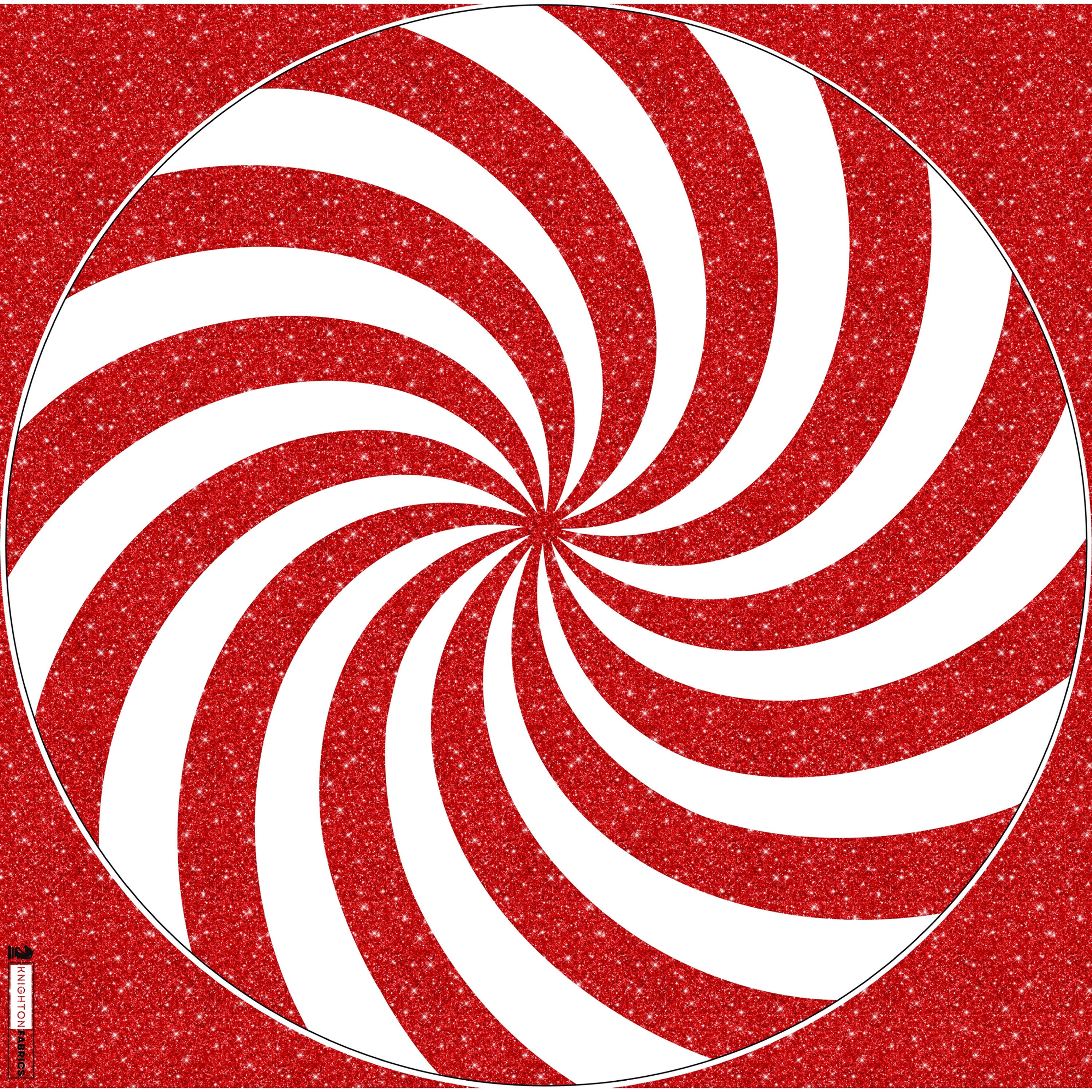 EXCLUSIVE Adult Peppermint Candy Circle Skirt Panel