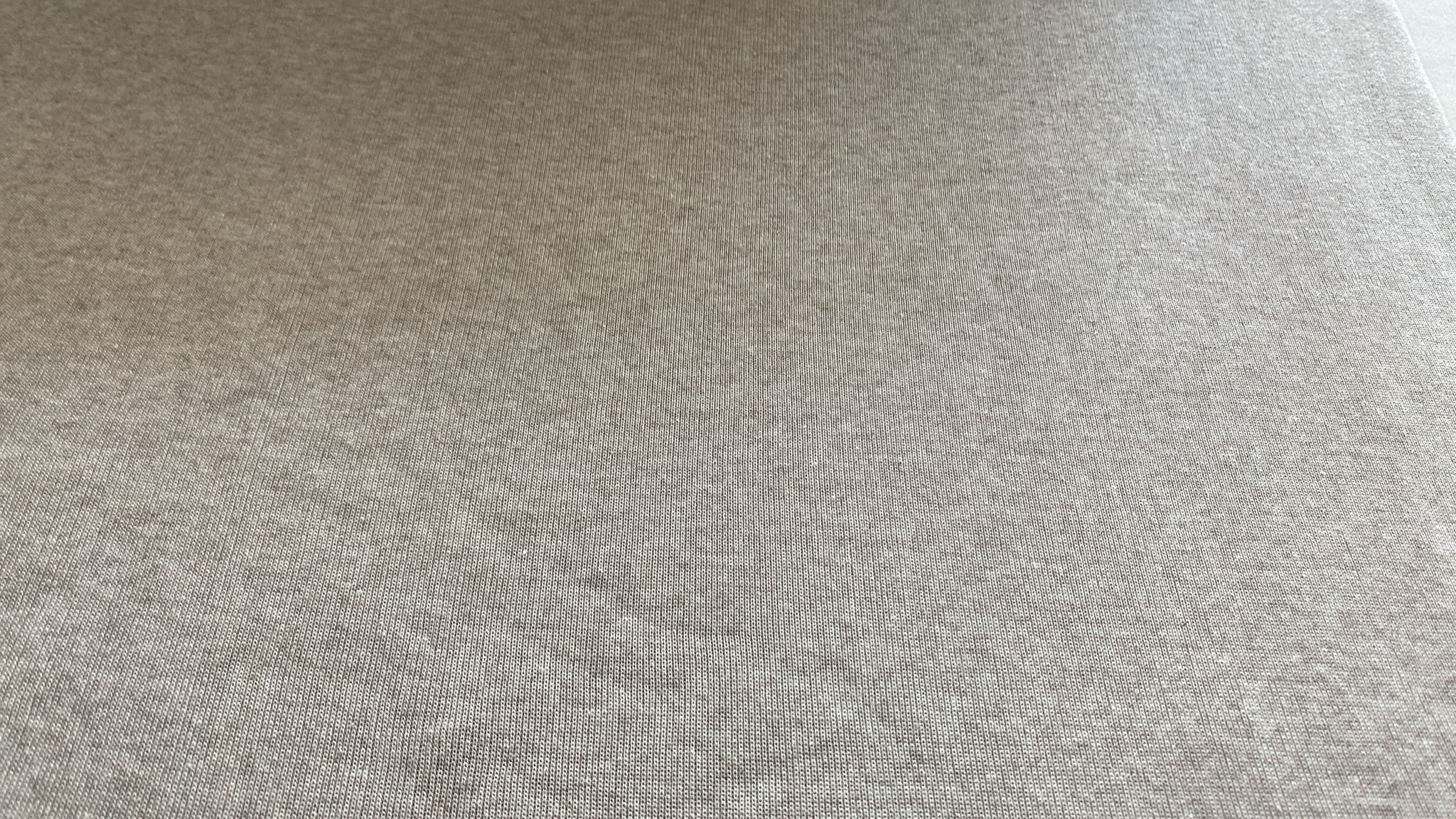 Beige Marl Tubular Ribbing