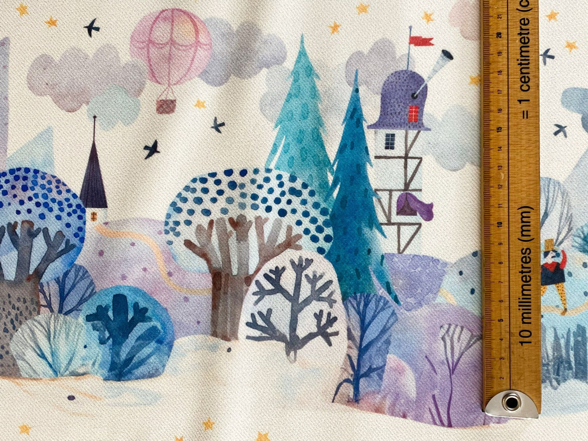 3m for £9 Fairytale Watercolour Scuba Twill (WH153)