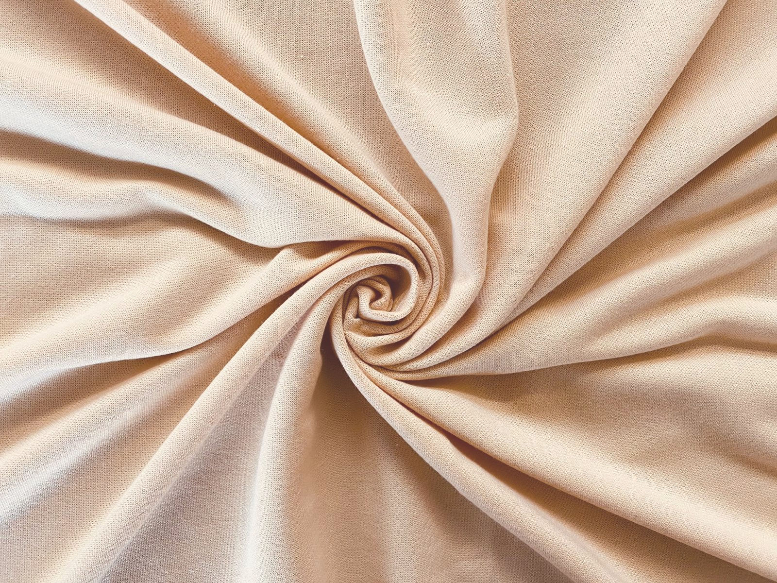 Beige Polyester French Terry