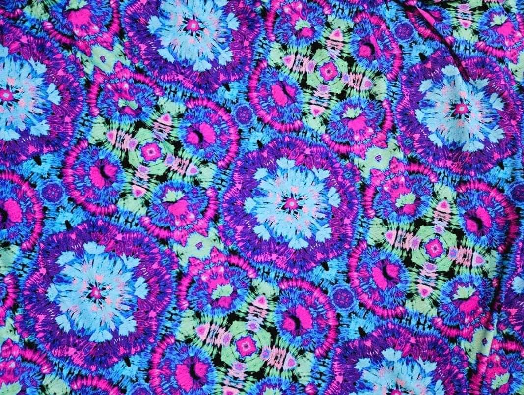EXCLUSIVE Bright Pink/Aqua/Blue/Black Tie Dye