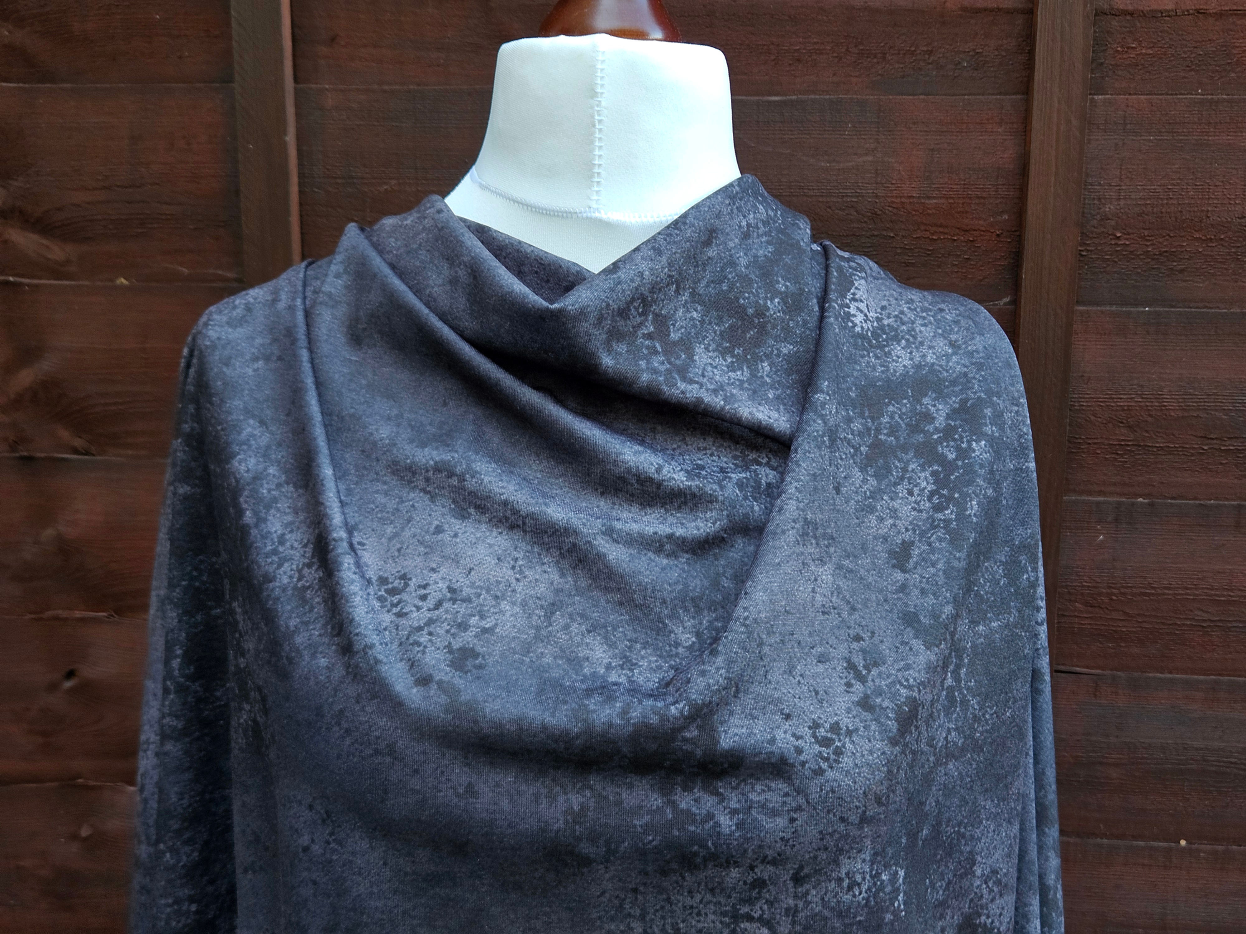 3m for £9 Distressed Black/Grey Coordinate (Spun Poly Elastane & Loopback Lycra)