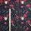 Thumbnail: 3m for £9 - Roses Moons & Moths on Black - 2x2 Ribbing (WH1594)
