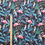 Thumbnail: 3m for £9 Tropical Flamingos & Parrots - 2x2 Ribbing (BH05)