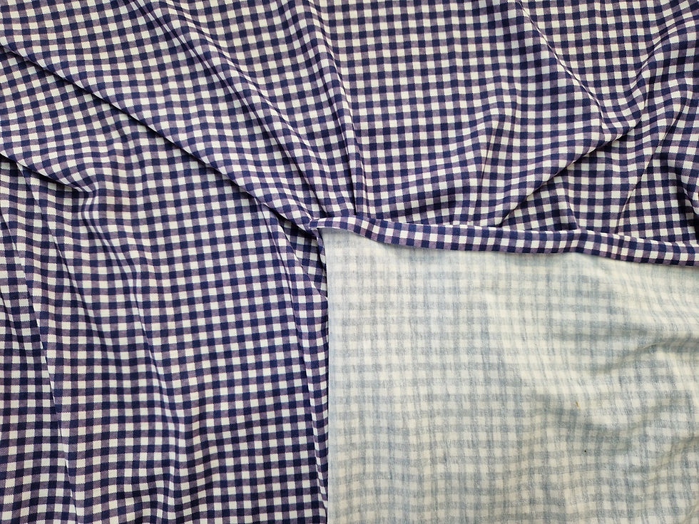Thumbnail: Purple School Gingham (Spun Polyester Elastane Jersey)