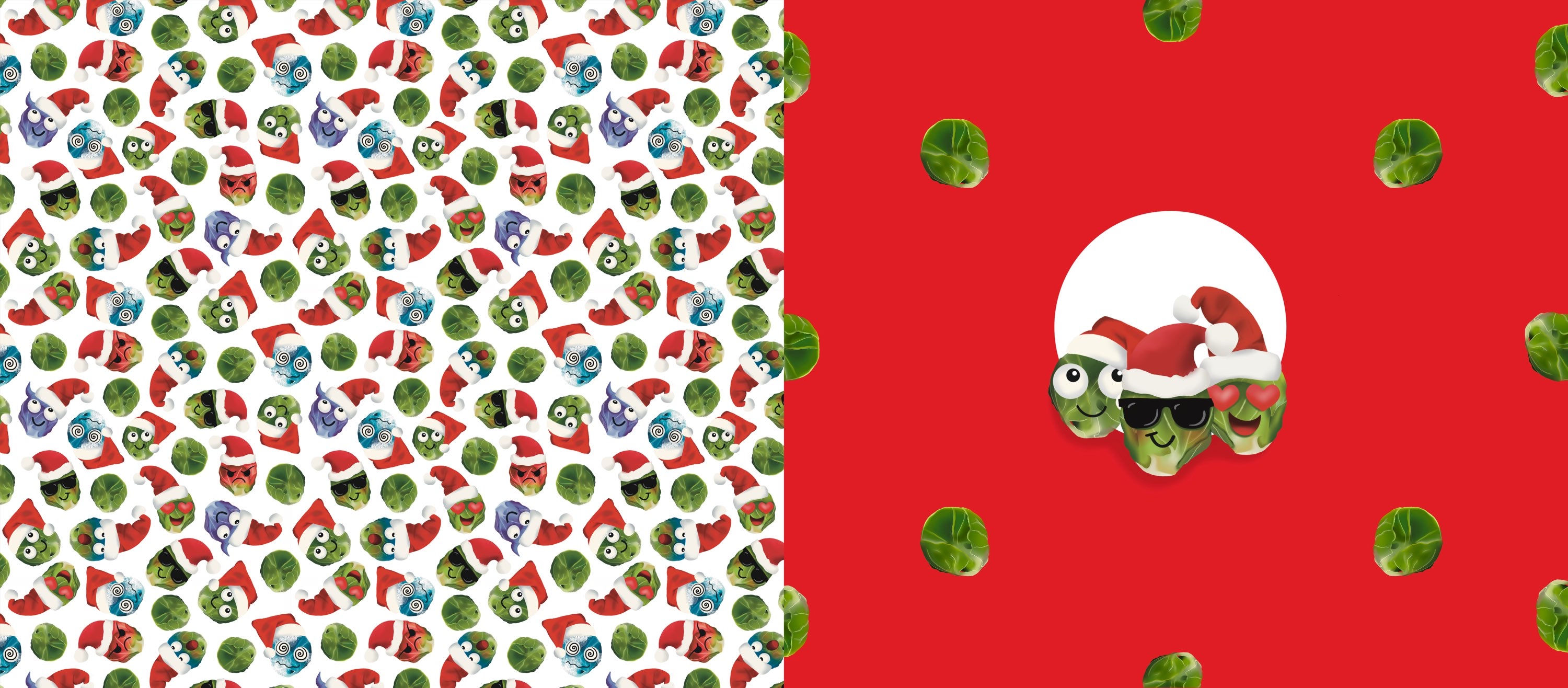 EXCLUSIVE Child Sprout Emojis Panel (Spun Polyester Elastane)