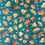 Thumbnail: EXCLUSIVE Teal Autumn leaves - Loopback Lycra