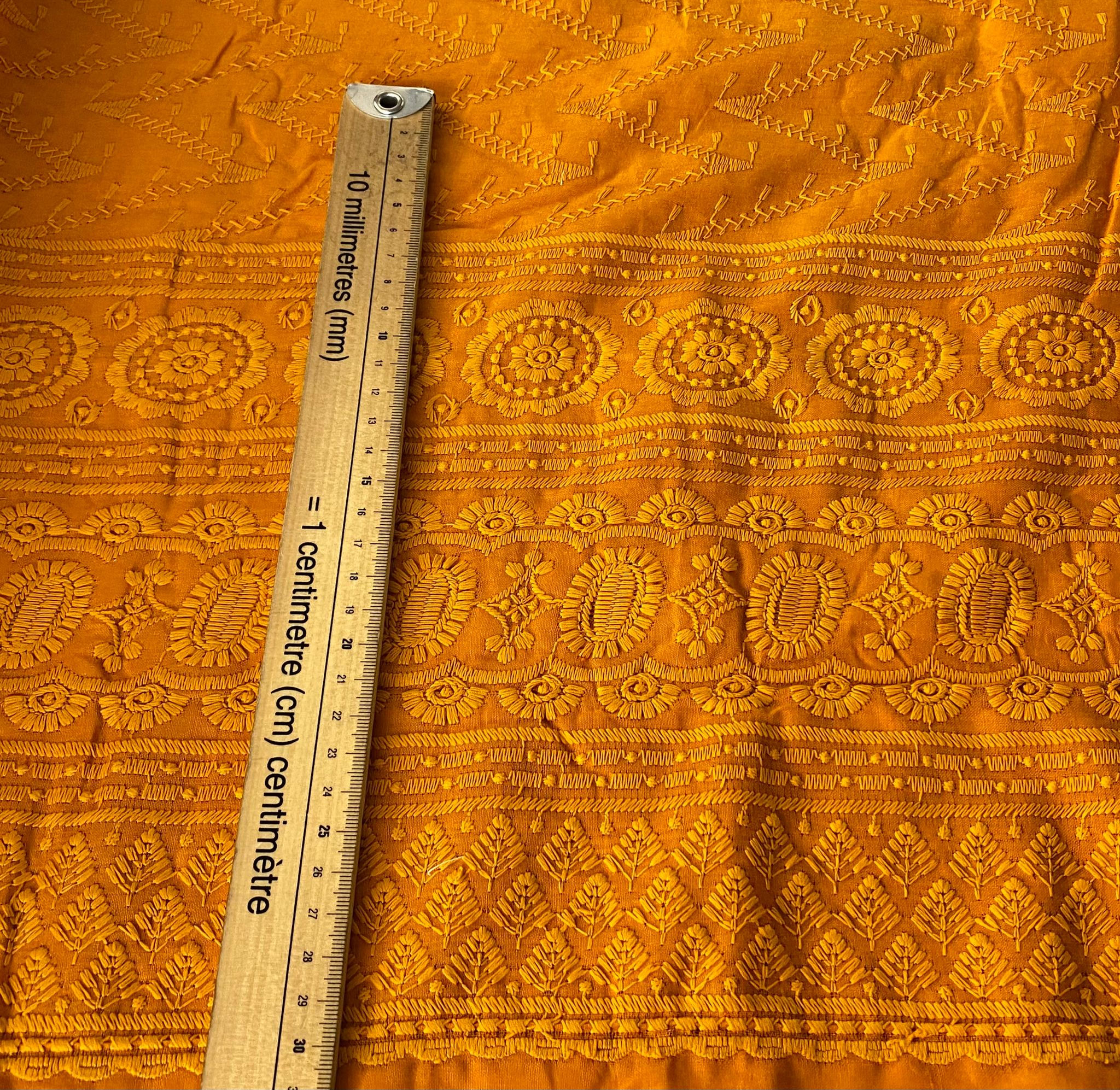 2.5m for £7.50  Dark Mustard Broderie Anglaise (BA29)