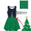 Thumbnail: EXCLUSIVE Christmas Tree Standard Panel - Spun Polyester Elastane & Scuba Crepe