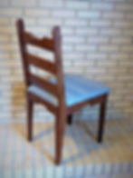 Dining chair back detail.