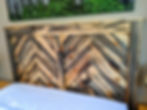 Herringbone Headboard Detail