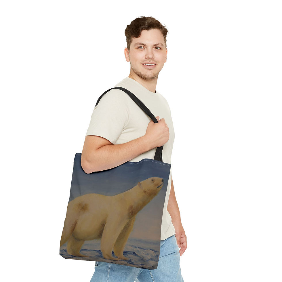 Thumbnail: Polar Bear Tote Bag