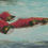 Thumbnail: a painting of three red sockeye salmon swimming through pale blue water