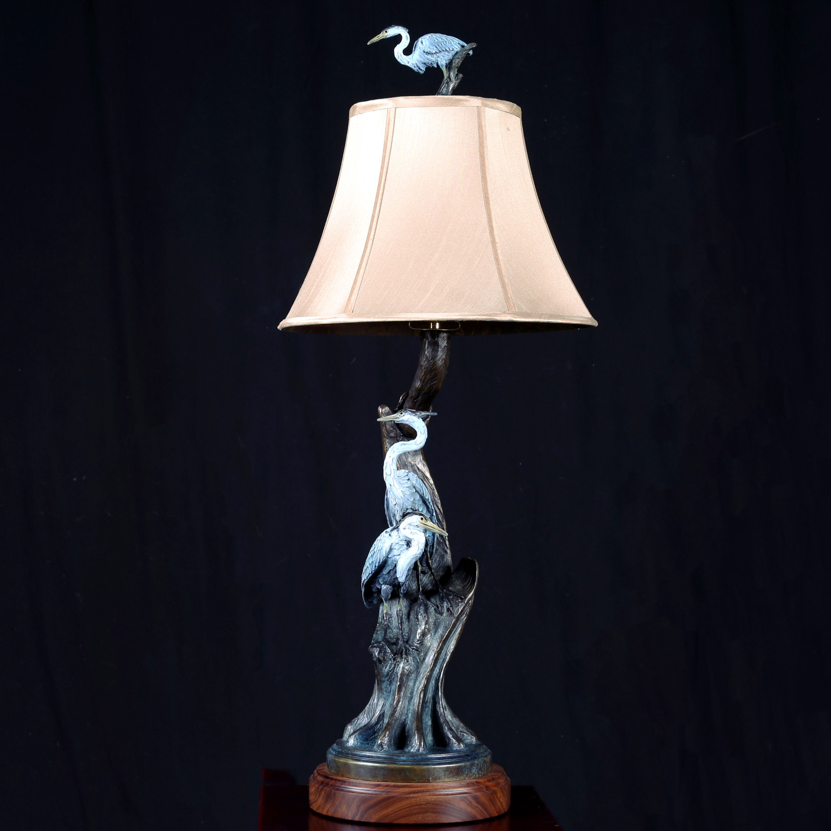 Blue Cypress Lamp