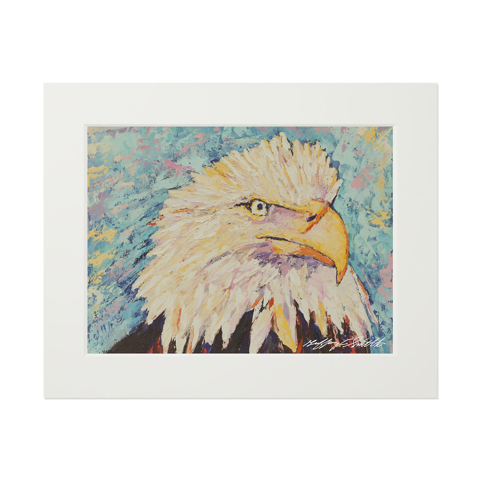 Thumbnail: Eagle Matted Fine Art Print