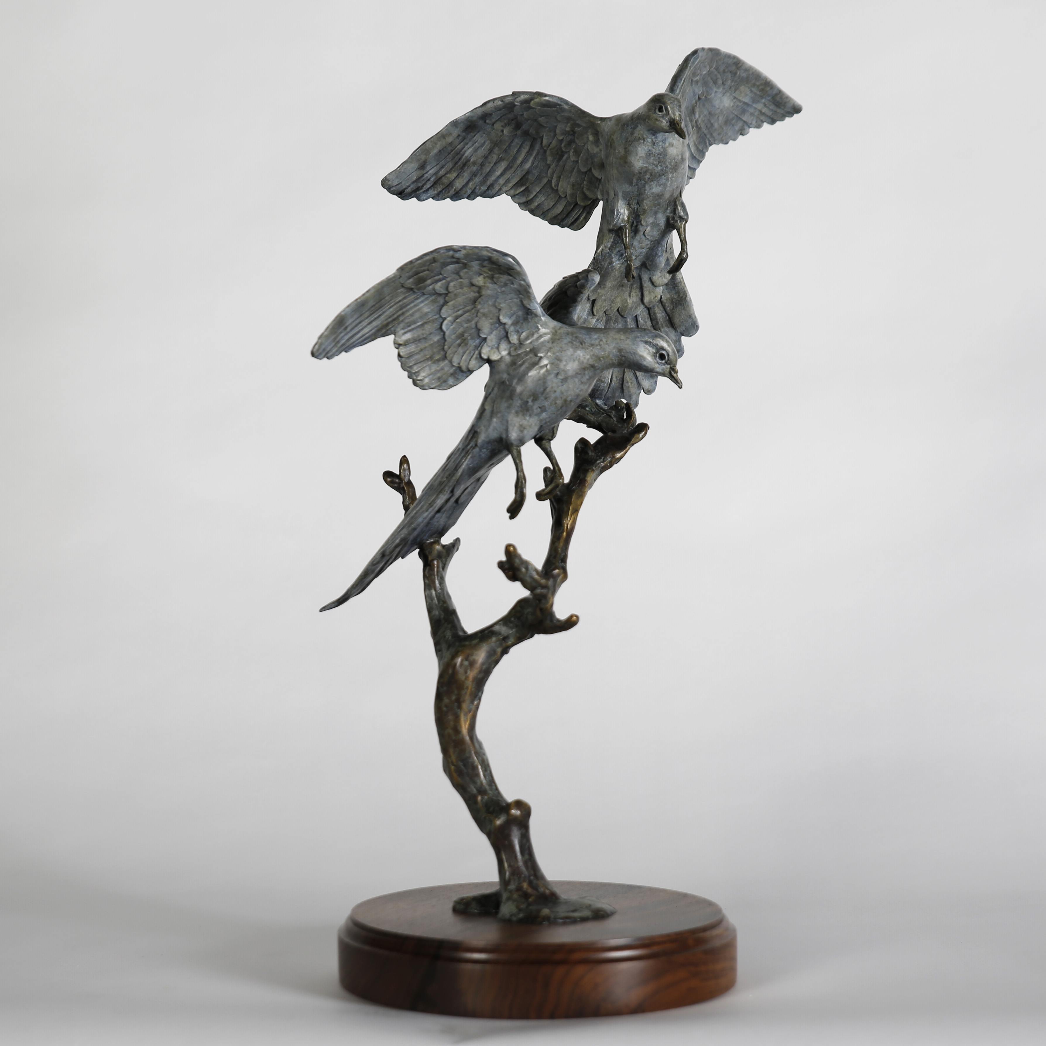 Two Graces Landing Dove Sculpture