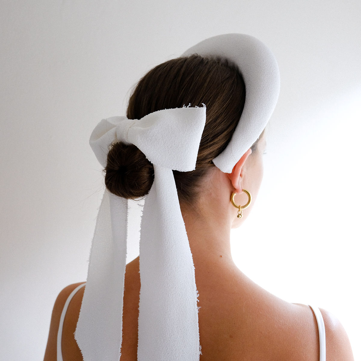 Moss Crepe Hair Ribbon