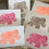 Thumbnail: Neon pink, orange & gold blockprint elephant cards