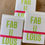 Thumbnail: FABULOUS letterpress cards in lime green and blue