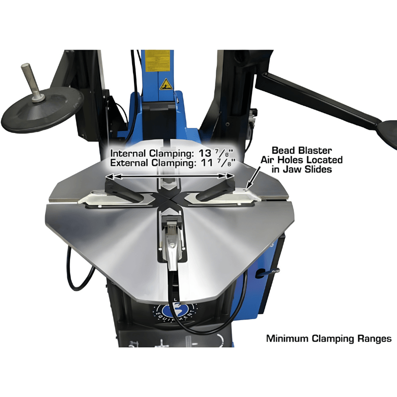 Thumbnail: Atlas TC755DAA Wheel Clamp Tire Changer - Dual Assist Arms