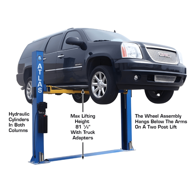 Thumbnail: Atlas BP8000, 8,000 lb 2 Post Lift - Low Ceiling