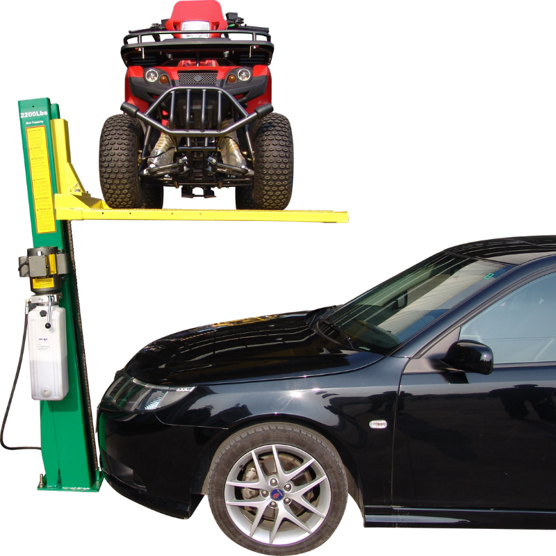 Thumbnail: Tuxedo SC-2K Single Column Lawnmower Storage Lift – 2,000 lb, 110V