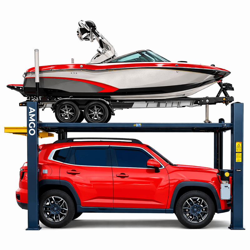 Amgo 408-HPX Four Post Boat Storage Lift - Adjustable Width