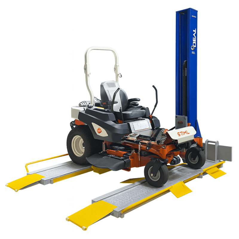 Thumbnail: Ideal SC-2K-UTV-X 2,000lb Single Post Lawn Mower Lift
